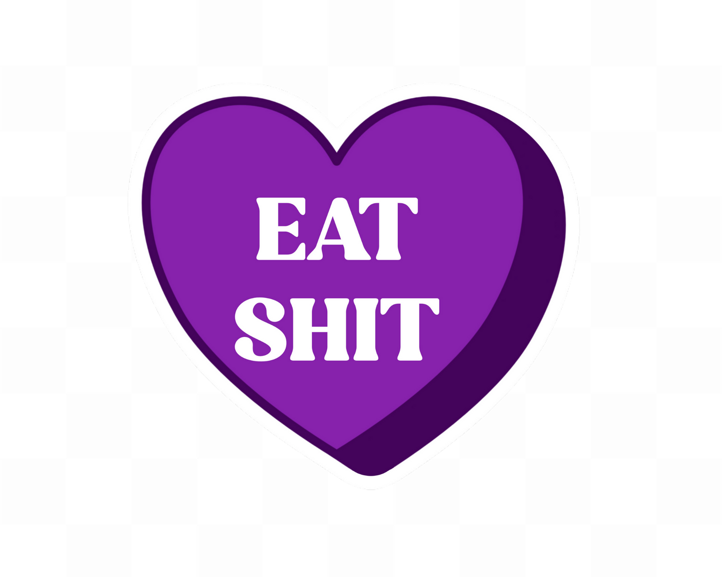 Candy Heart Adult Sassy Saying Stickers