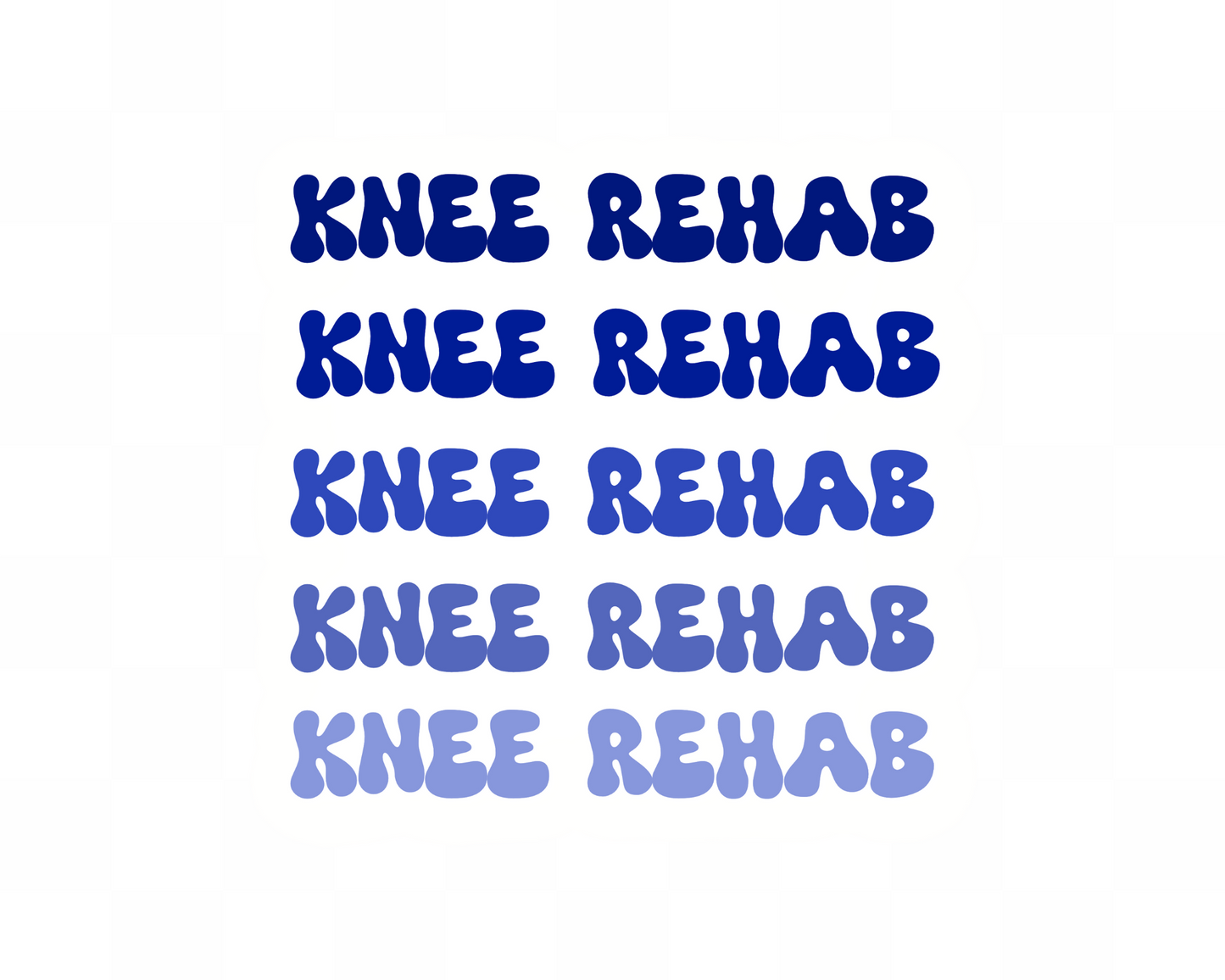 Knee Rehab Sticker