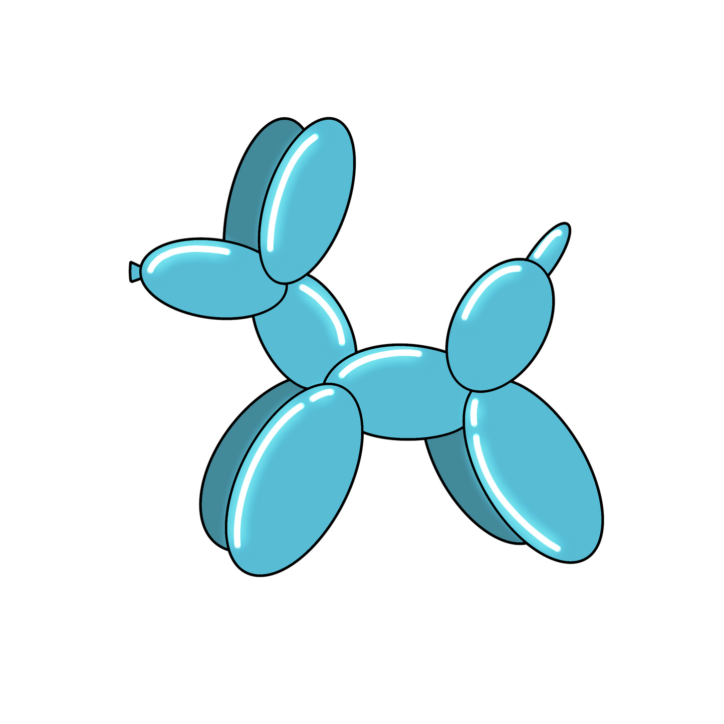 Balloon Animal Sticker Set (5)