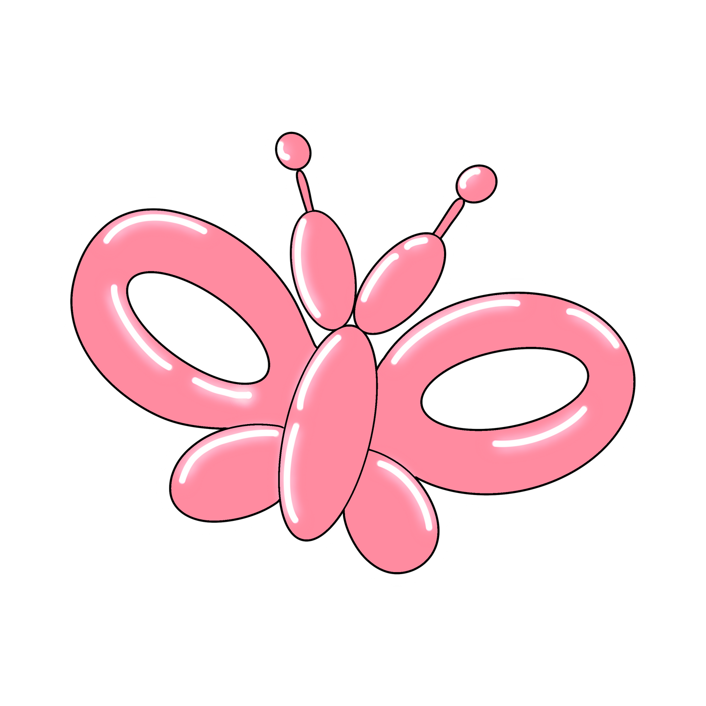 Balloon Animal Sticker Set (5)