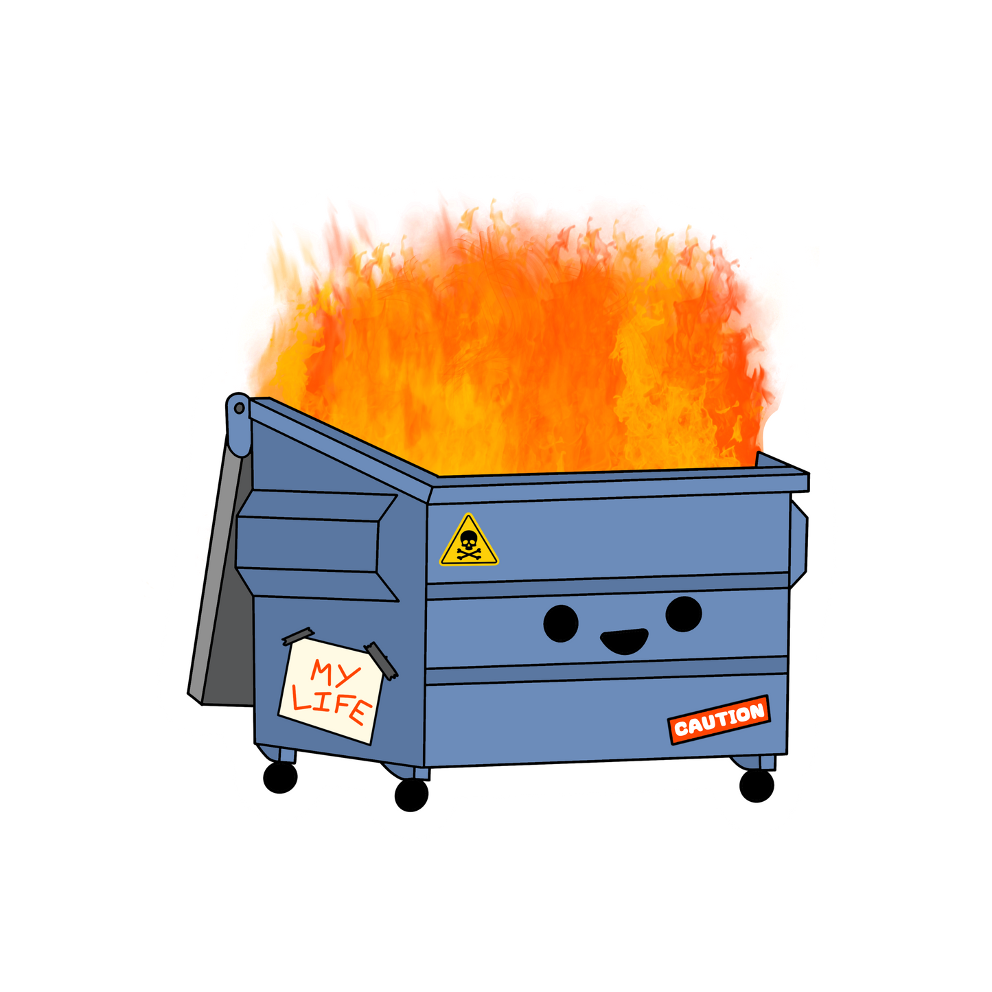Dumpster Fire Sticker