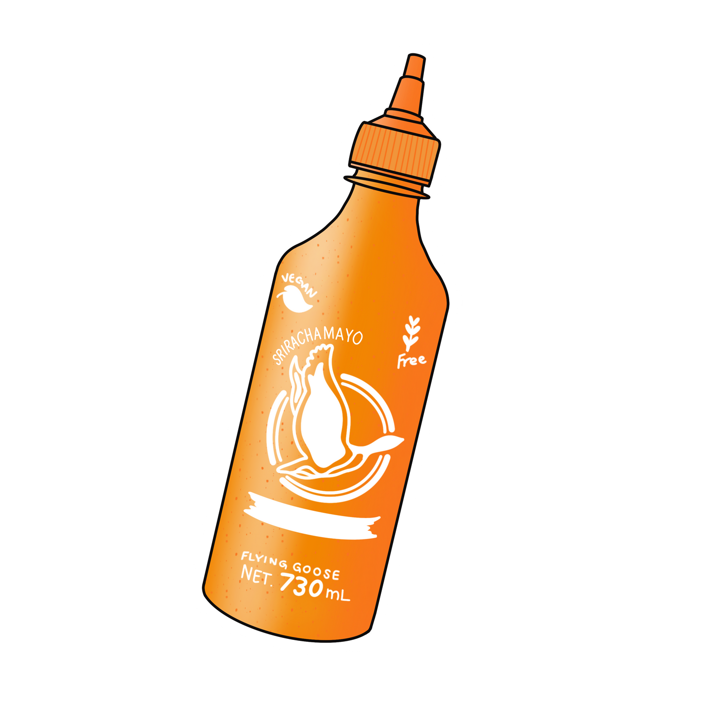 Sriracha Mayo Hot Sauce Bottle