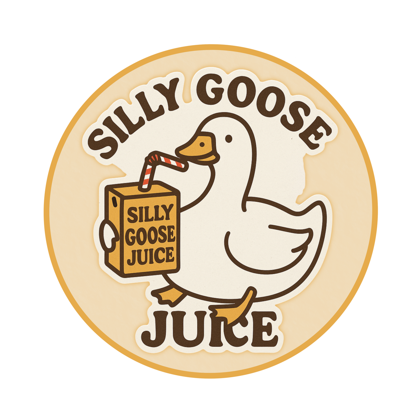 Silly Goose Juice Sticker