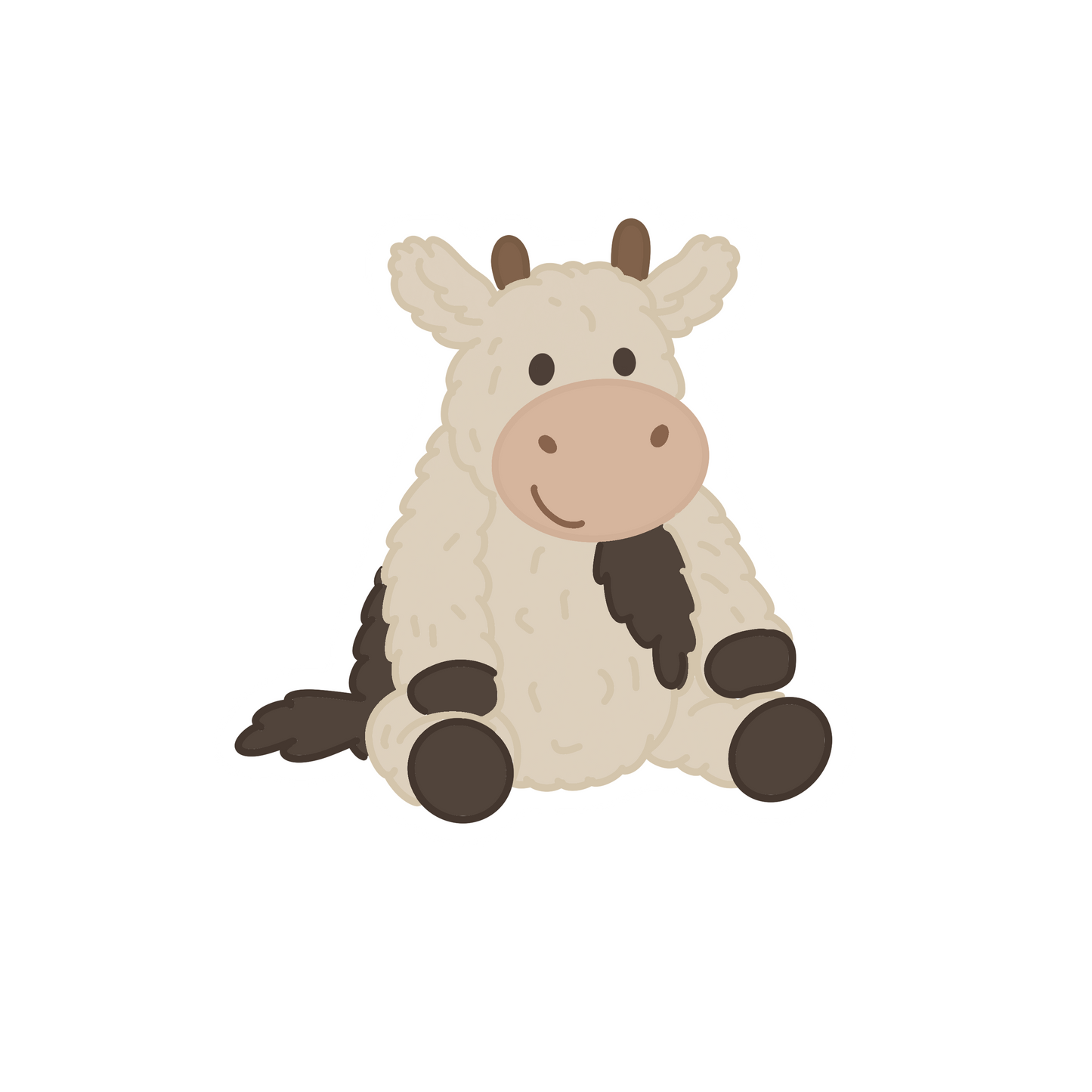 Jellycat Inspired Cow Sticker