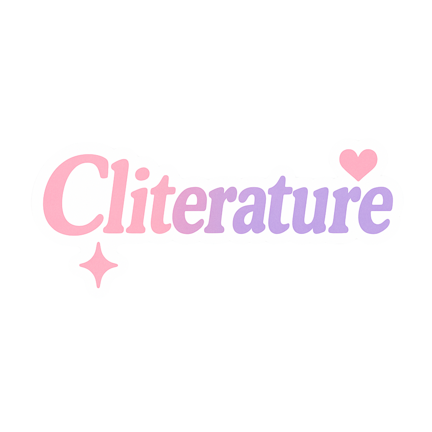 Cliterature Sticker