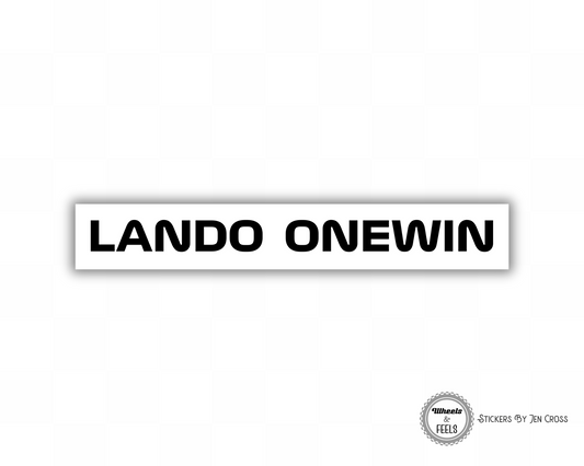 Lando OneWin Sticker