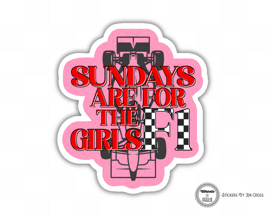 Sundays Are For The Girls Sticker