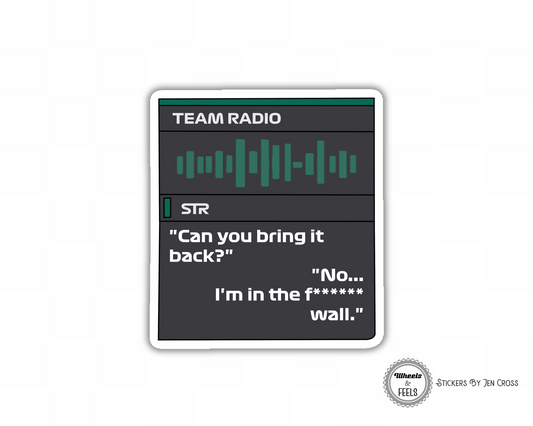 STR Radio In the Wall Sticker