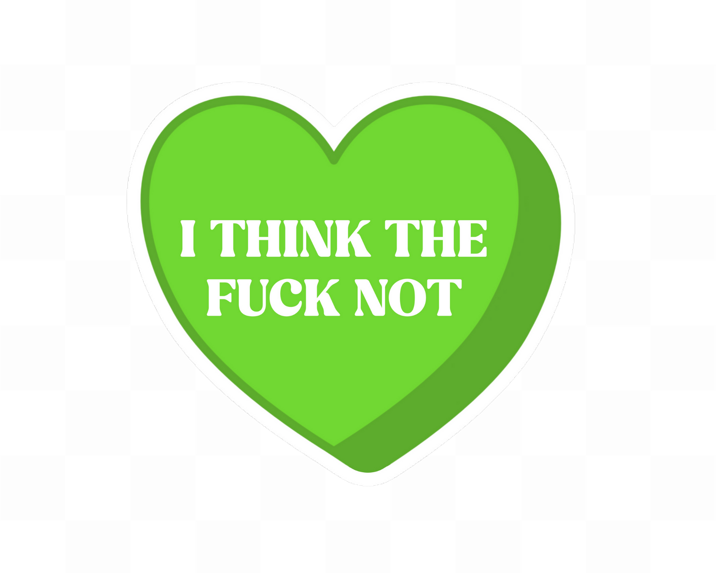 Candy Heart Adult Sassy Saying Stickers