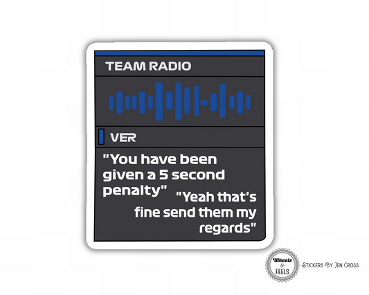 VER Radio Send Them My Regards Sticker