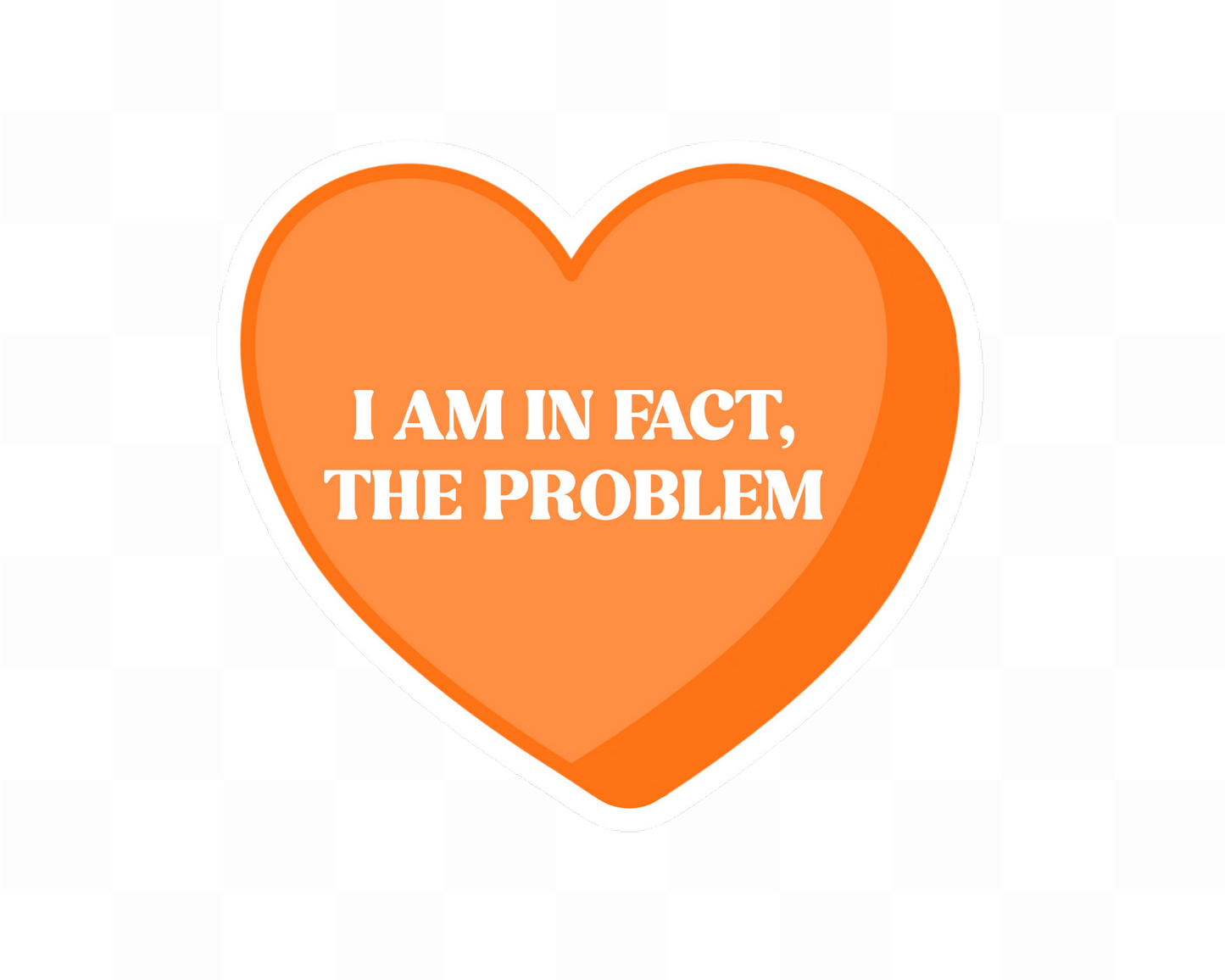 Candy Heart Adult Sassy Saying Stickers