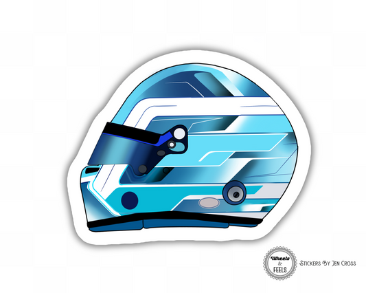 Gasly Inspired Crash Helmet 2024 Sticker