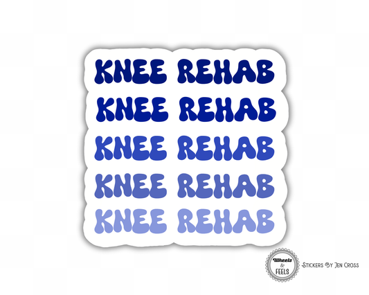 Knee Rehab Sticker