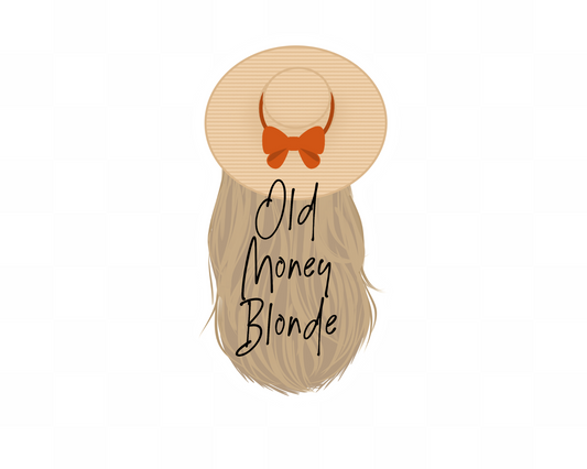 Old Money Blonde Sticker
