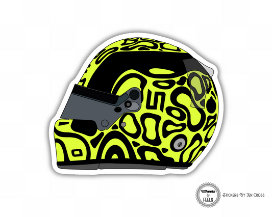 Lando Inspired Race Helmut 2024 Sticker