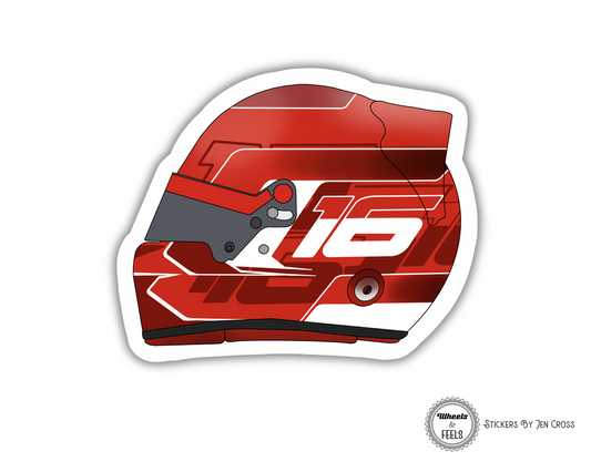 Charles Inspired Crash Helmet 2024 Sticker