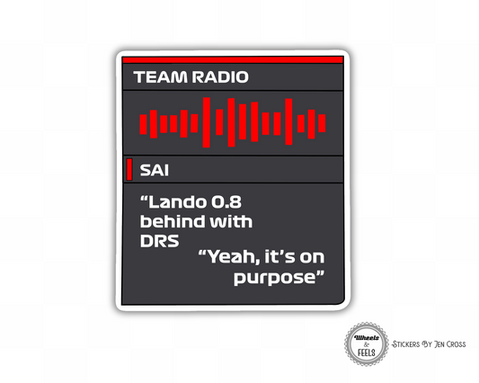 SAI Radio Its On Purpose Sticker