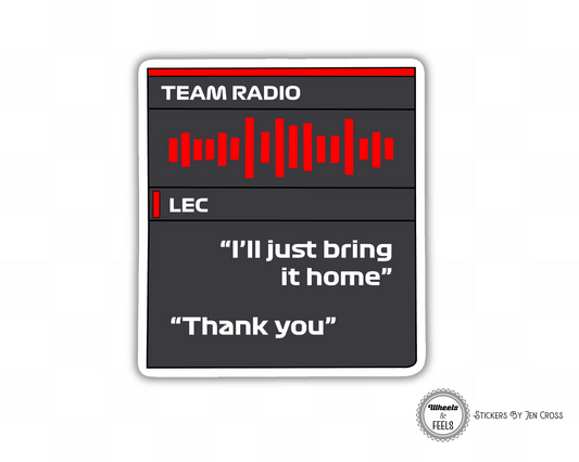 LEC Radio Bring It Home Monaco Sticker