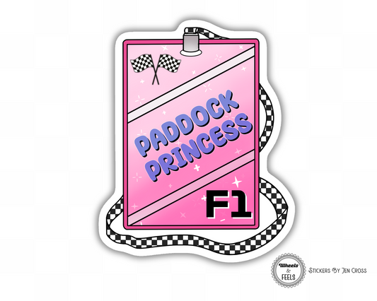 Paddock Princess Pass Sticker