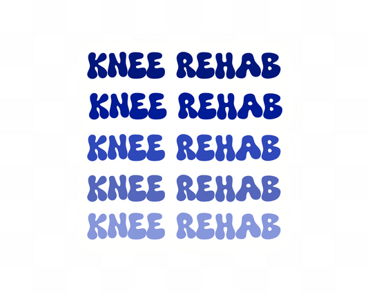 Knee Rehab Sticker