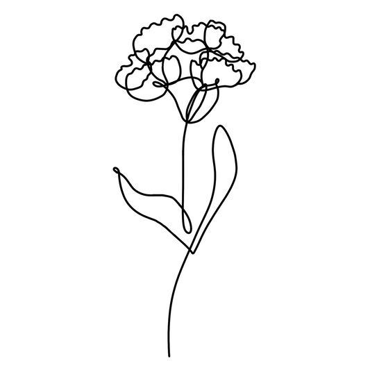 Single Line Carnation