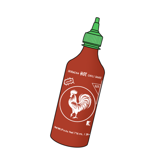 Sriracha Hot Sauce Bottle