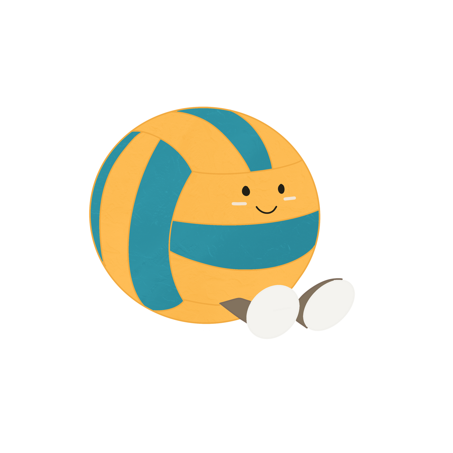Jellycat Inspired Volleyball Sticker