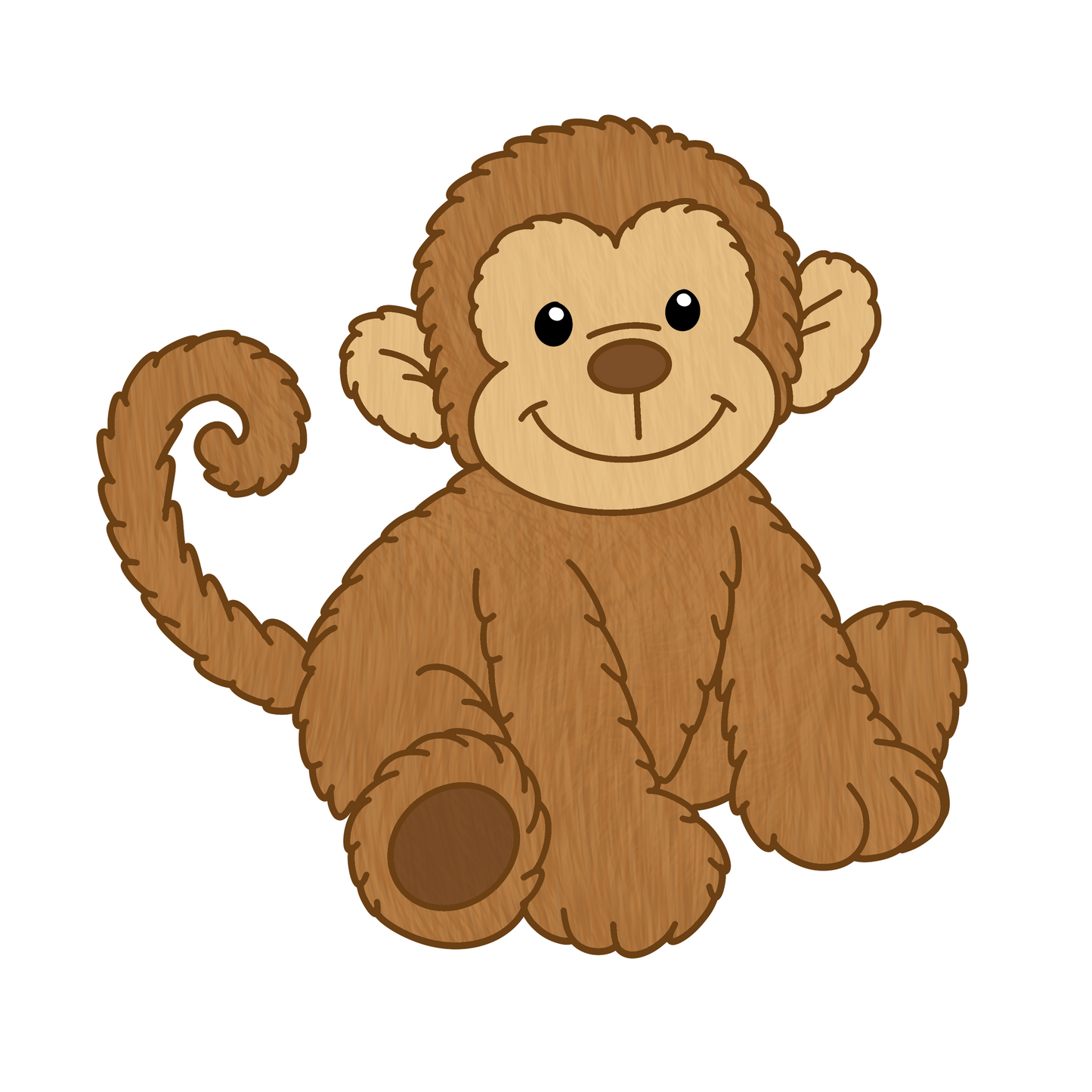 Jellycat Inspired Monkey Sticker