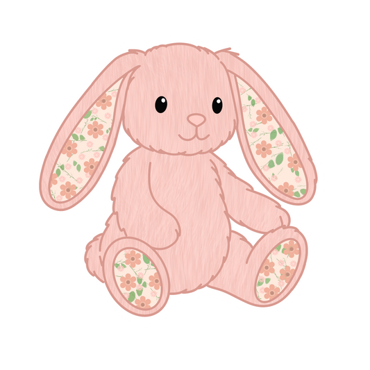 Jellycat Inspired Floral Rabbit Sticker