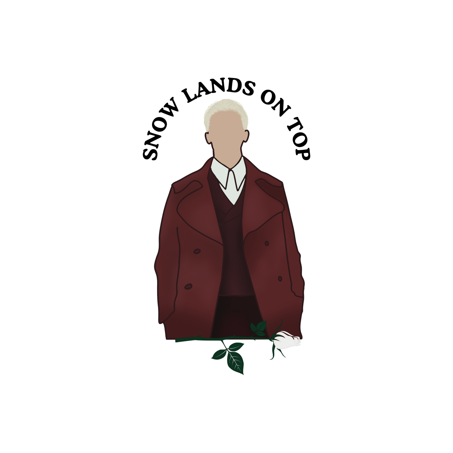 Snow Lands On Top Sticker