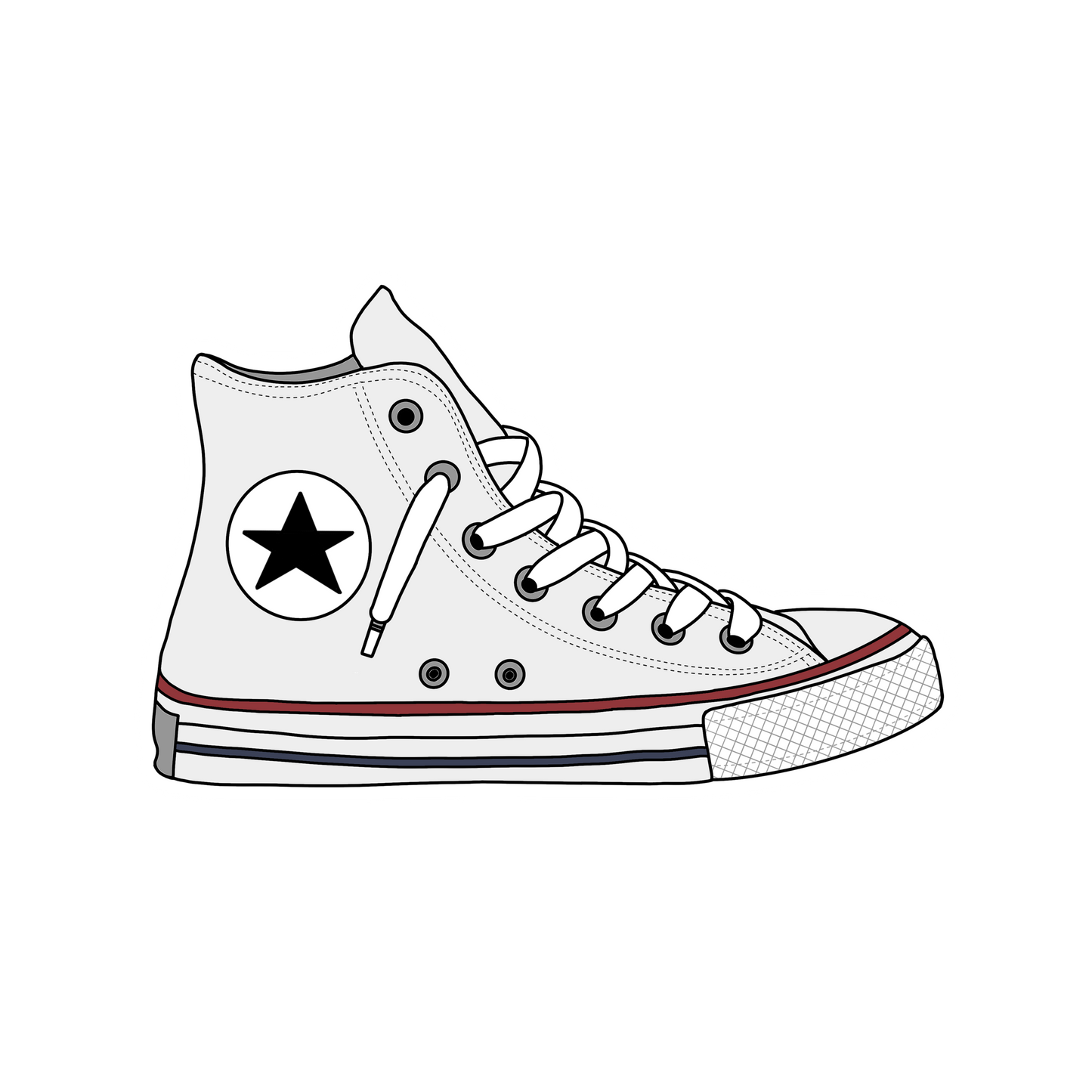 High-Top Sneaker Sticker