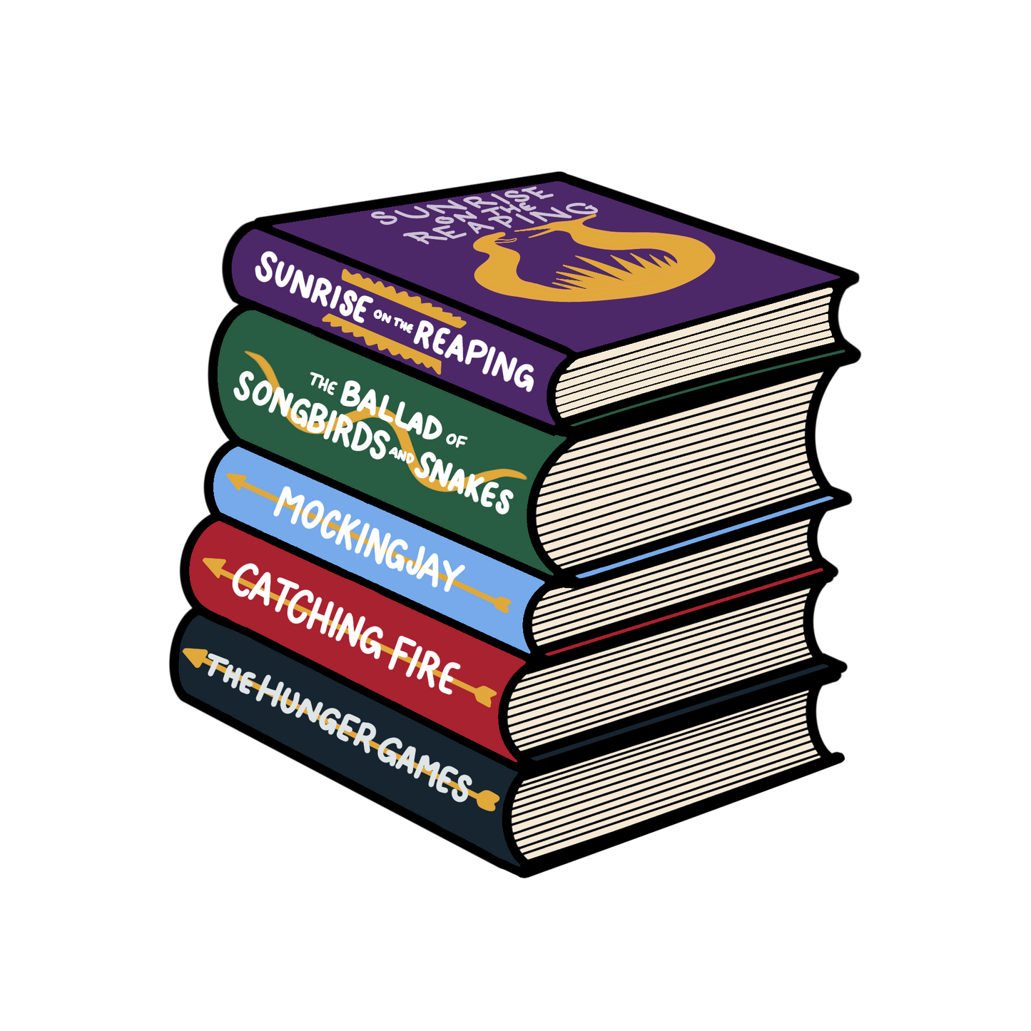 THG Book Stack Sticker